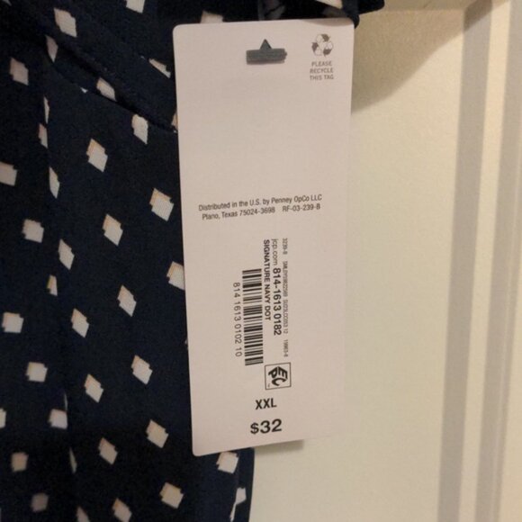 NWT Liz Claiborne XXL Polka Dot 2-Pack Faux Wrap Blouse Bundle - Picture 11 of 12